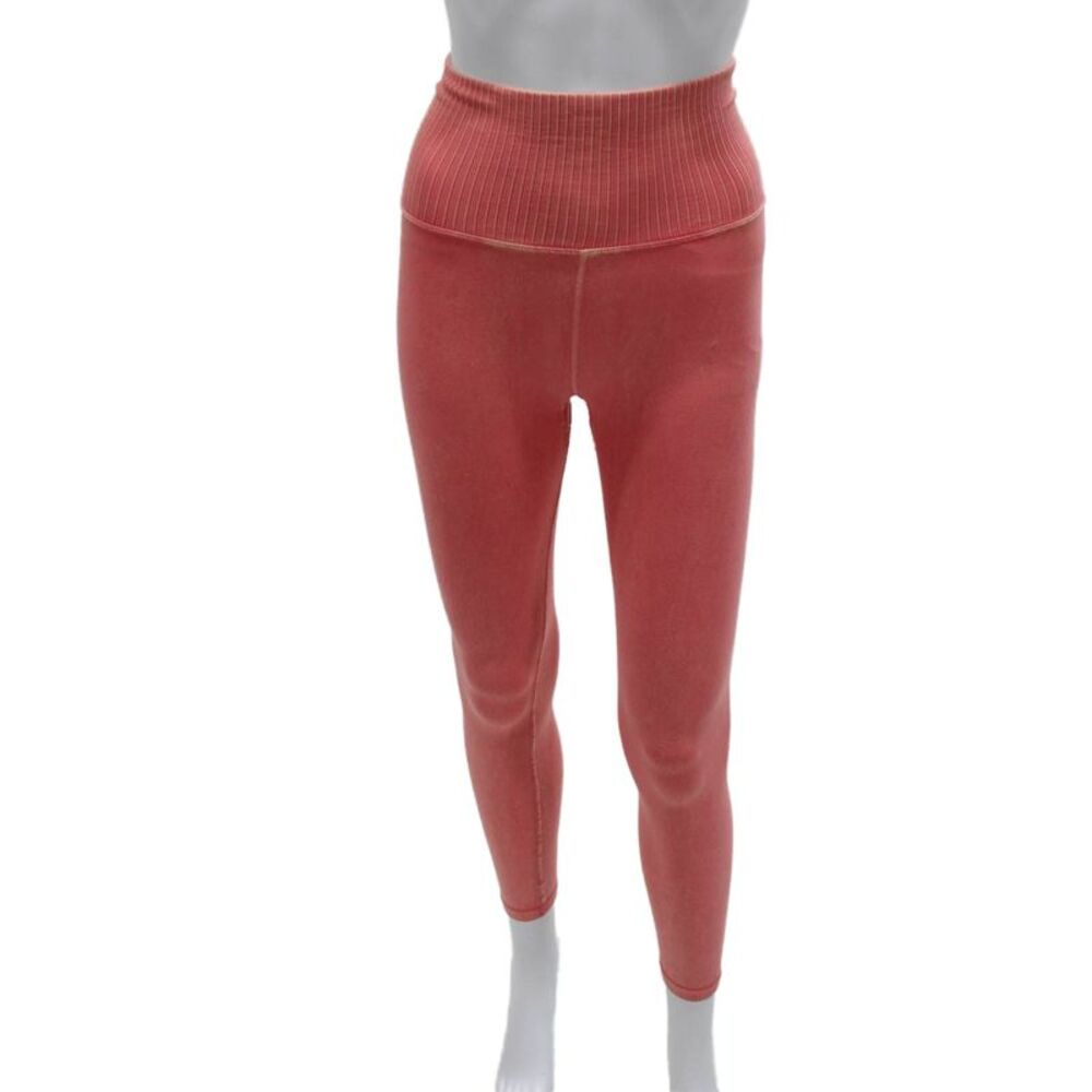 FP Movement Women Ankle Leggings Pink Nylon Solid Pull On Size XS